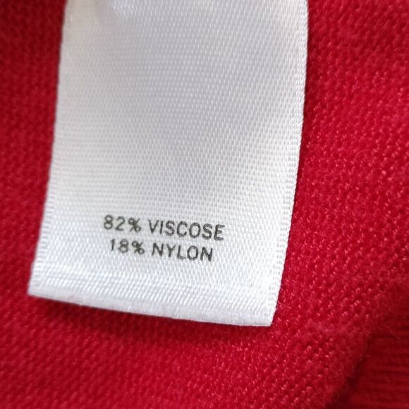 Halogen 3/4 Sleeve Button Up Red Cardigan Size S - Picture 7 of 7